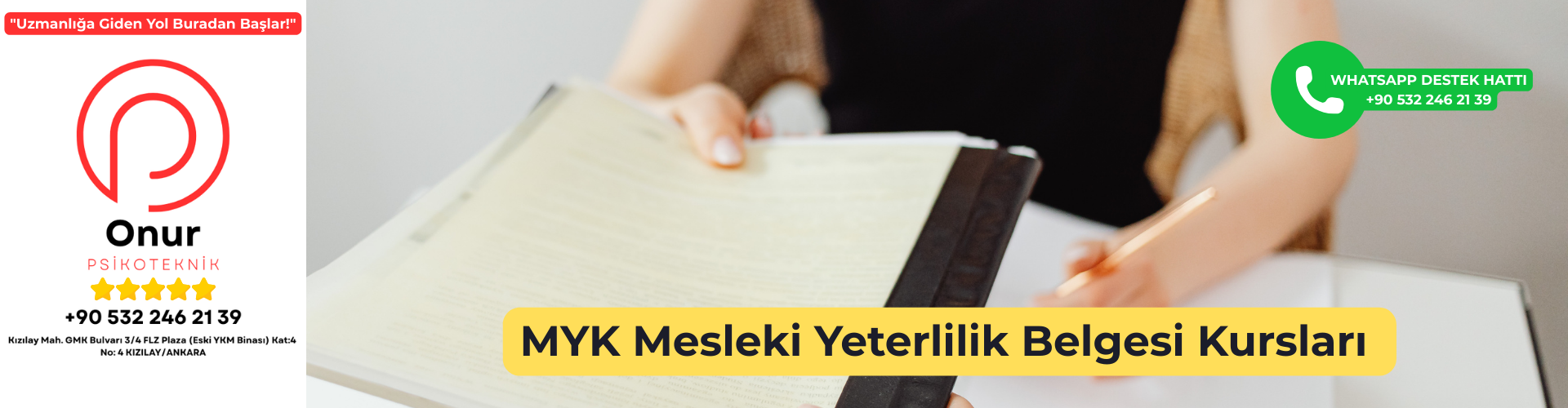 MYK Mesleki Yeterlilik Belgesi Kursları