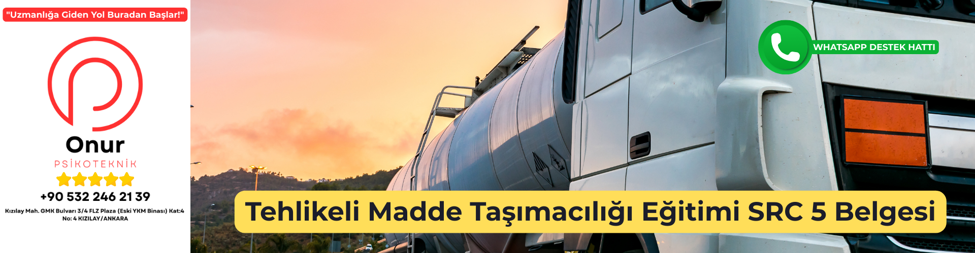 Tehlikeli Madde Taşımacılığı Eğitimi SRC 5 Belgesi