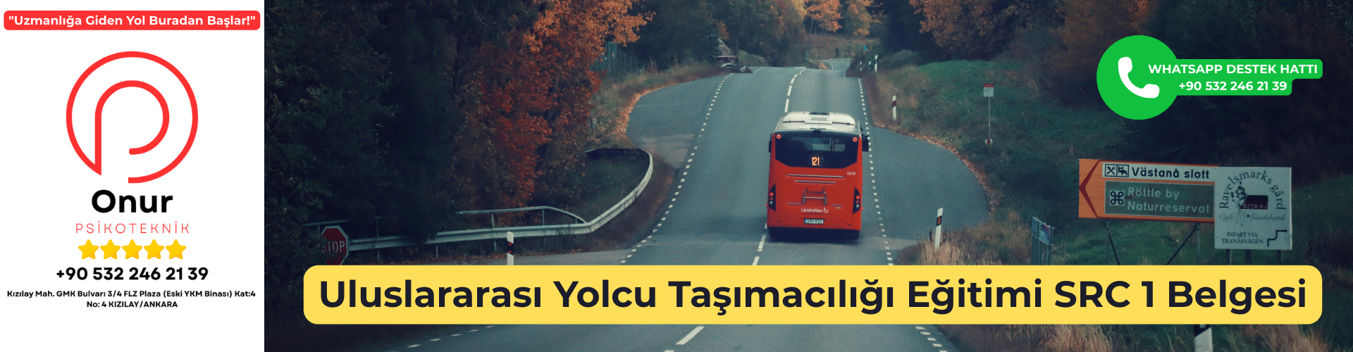 Uluslararası Yolcu Taşımacılığı Eğitimi SRC 1 Belgesi