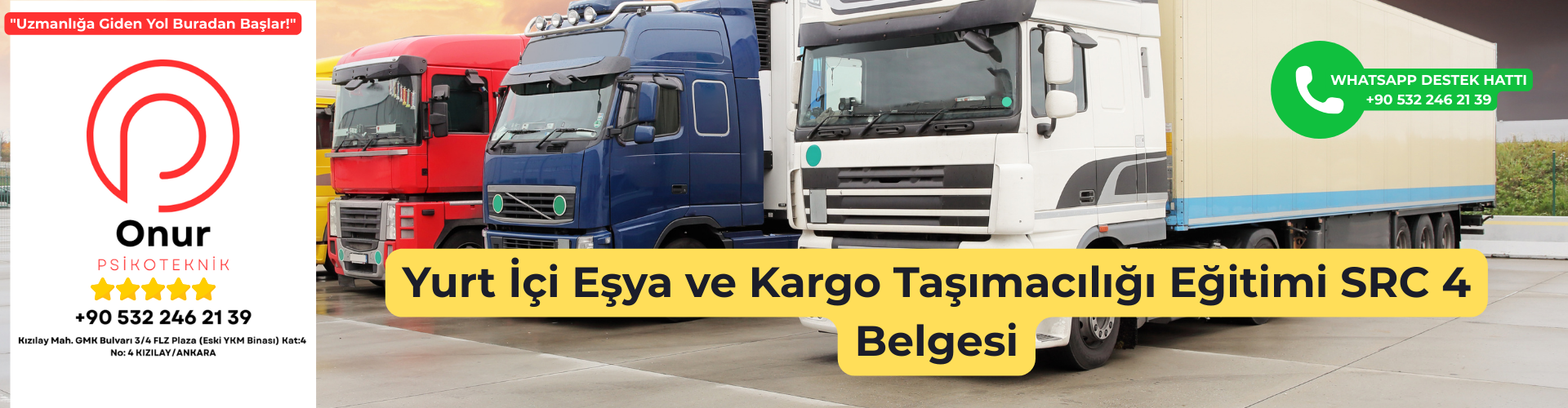 Yurt İçi Eşya ve Kargo Taşımacılığı Eğitimi SRC 4 Belgesi
